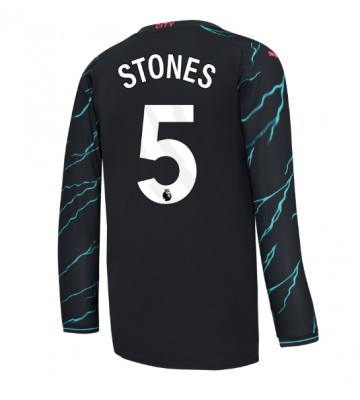 Maillot de foot Manchester City John Stones #5 Troisième 2023-24 Manche Longue
